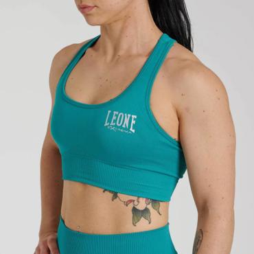 Leone logo Sports Bra Turquise